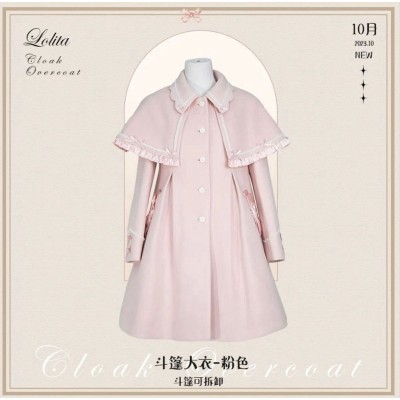 Mademoiselle Pearl Anniversary Daily Cape Coat(Reservation/5 Colours/Full Payment Without Shipping)